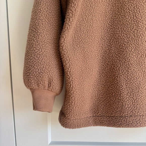 NWOT Madewell Resourced Fleece Bubble Sleeve Hoodie Sweatshirt - sz XS - Picture 10 of 11